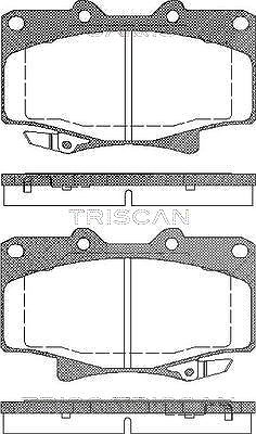 Triscan Bremsbelagsatz, Scheibenbremse [Hersteller-Nr. 811013013] für Lexus, Toyota
