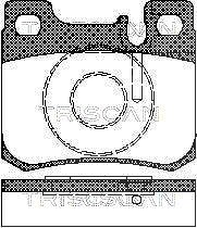 Triscan Bremsbeläge hinten (Satz) [Hersteller-Nr. 811023006] für Mercedes-Benz