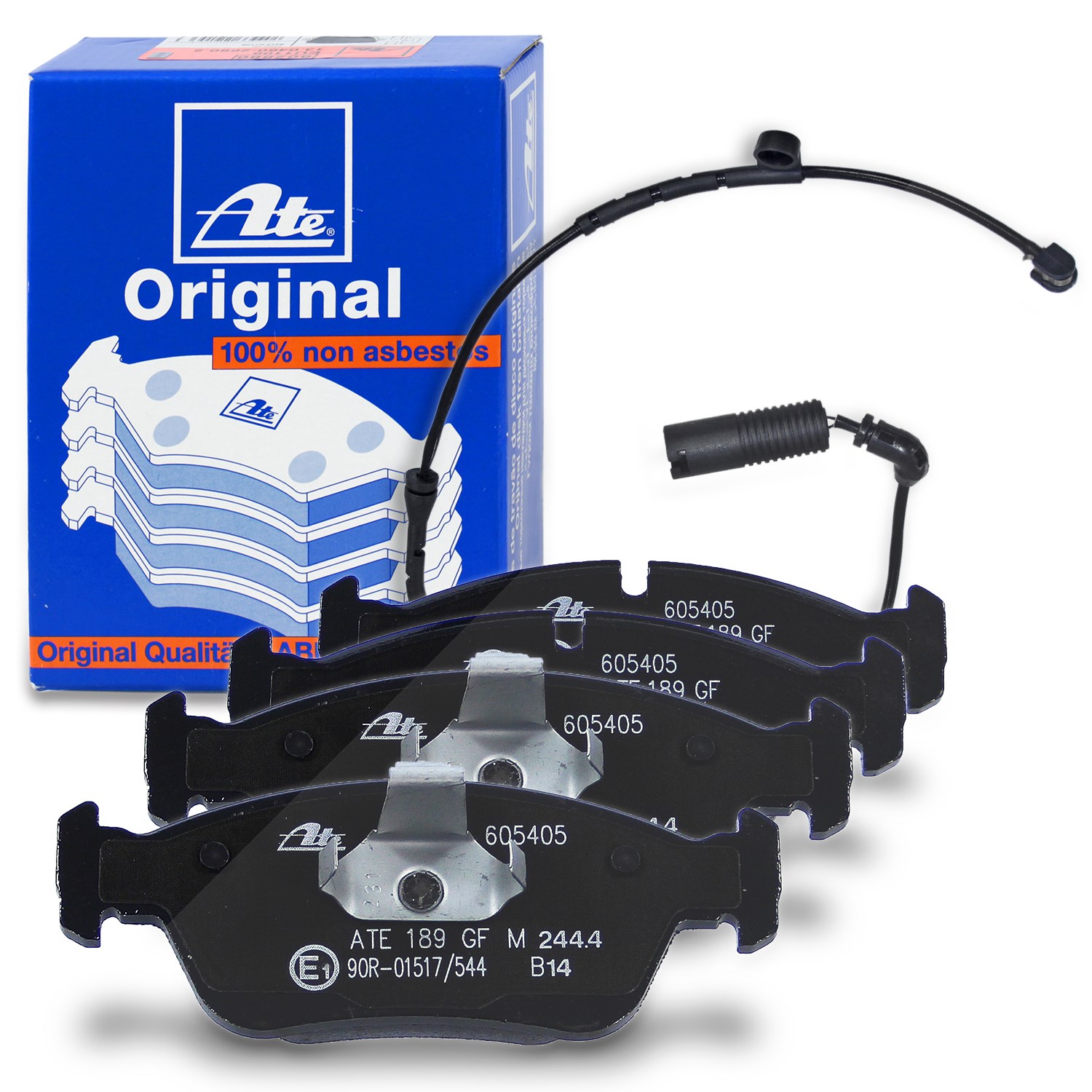 Ate Bremsbelagsatz +Warnkontakt vorne [Hersteller-Nr. 40369790] für BMW