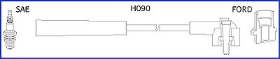 Hüco Zündleitungssatz [Hersteller-Nr. 134673] für Ford