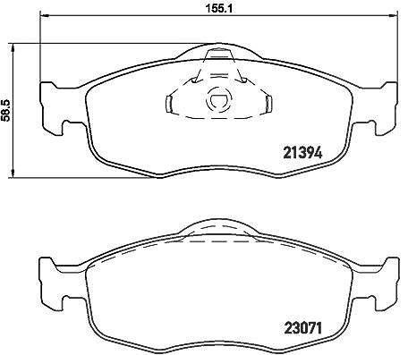 Brembo Bremsbelagsatz, Scheibenbremse [Hersteller-Nr. P24037] für Ford, Ford Usa