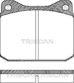 Triscan Bremsbelagsatz, Scheibenbremse [Hersteller-Nr. 811029788] für VW