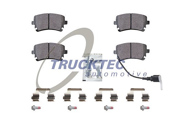 Trucktec Automotive Bremsbelagsatz, Scheibenbremse [Hersteller-Nr. 07.35.239] für VW, Audi