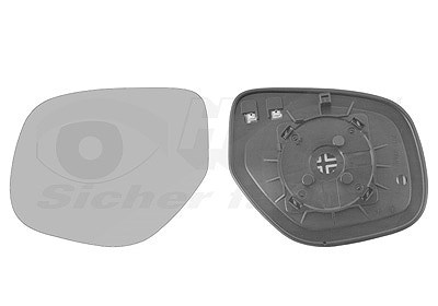 Van Wezel Spiegelglas, Außenspiegel [Hersteller-Nr. 0978837] für Citroën, Mitsubishi, Peugeot