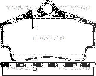 Triscan Bremsbelagsatz Hinterachse [Hersteller-Nr. 811029163] für Porsche