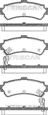Triscan Bremsbelagsatz, Scheibenbremse [Hersteller-Nr. 811014006] für Nissan