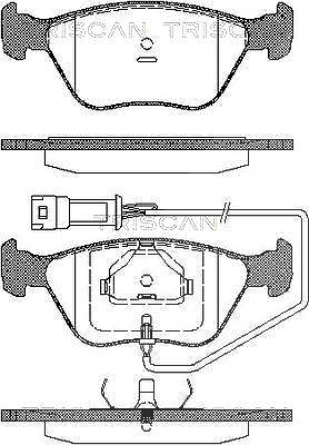 Triscan Bremsbelagsatz, Scheibenbremse [Hersteller-Nr. 811016004] für Ford