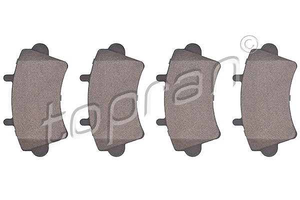 Topran Bremsbeläge vorne (Satz) [Hersteller-Nr. 207088] für Opel, Nissan, Renault, Vauxhall