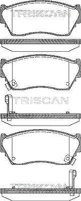 Triscan Bremsbelagsatz, Scheibenbremse [Hersteller-Nr. 811014029] für Nissan