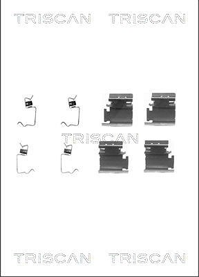 Triscan Zubehörsatz, Scheibenbremsbelag [Hersteller-Nr. 8105101608] für Abarth, Mitsubishi, Toyota, Mercedes-Benz, Opel, Peugeot, Renault, Ds, Honda,