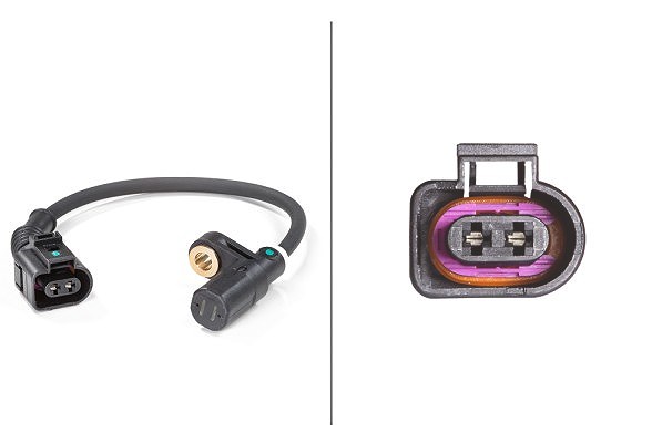 Hella ABS Sensor Hinterachse [Hersteller-Nr. 6PU009106-741] für Audi, VW, Skoda, Seat