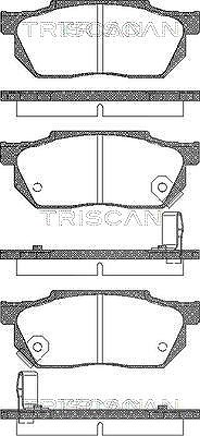 Triscan Bremsbelagsatz, Scheibenbremse [Hersteller-Nr. 811040884] für Honda