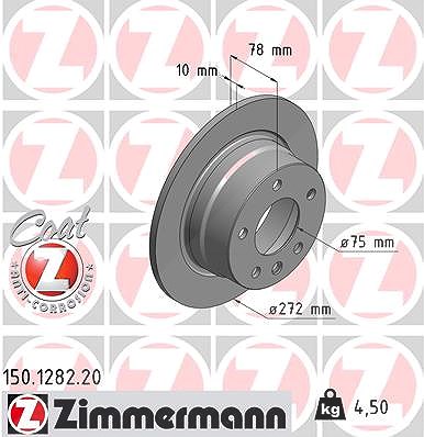 Zimmermann Bremsscheibe [Hersteller-Nr. 150.1282.20] für BMW