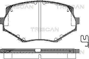 Triscan Bremsbelagsatz Vorderachse [Hersteller-Nr. 811050017] für Mazda