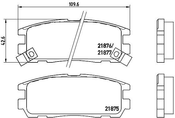 Für BREMBO P 59 021 Brake Pad Set, Disc Brake - Bild 9