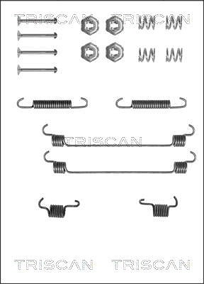Triscan Zubehörsatz, Bremsbacken [Hersteller-Nr. 8105102525] für Fiat, Lancia, Citroën, Alfa Romeo, Renault