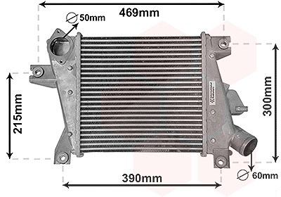 Van Wezel Ladeluftkühler [Hersteller-Nr. 13014700] für Nissan