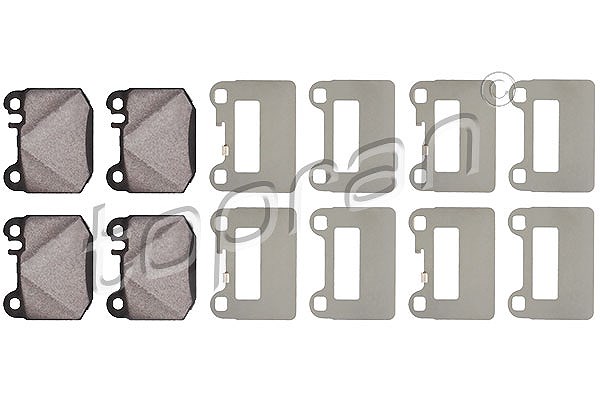 Topran Bremsbelagsatz, Scheibenbremse [Hersteller-Nr. 401436] für Mercedes-Benz