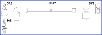 Hüco Zündleitungssatz [Hersteller-Nr. 134484] für Fiat