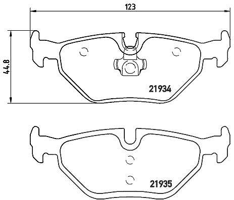 Brembo Bremsbelagsatz, Scheibenbremse [Hersteller-Nr. P71006] für Saab