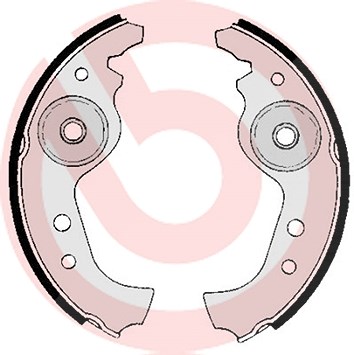 Brembo Bremsbackensatz [Hersteller-Nr. S23501] für Abarth, Fiat, Autobianchi, Fso, Innocenti, Zastava, Yugo, Seat, Lancia