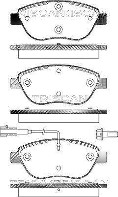 Triscan Bremsbelagsatz, Scheibenbremse [Hersteller-Nr. 811015020] für Opel, Lancia, Vauxhall, Fiat, Abarth