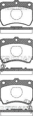 Triscan Bremsbelagsatz, Scheibenbremse [Hersteller-Nr. 811018001] für Mazda, Kia