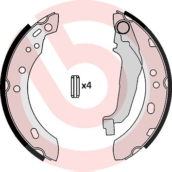 Brembo Bremsbackensatz [Hersteller-Nr. S56507] für Nissan