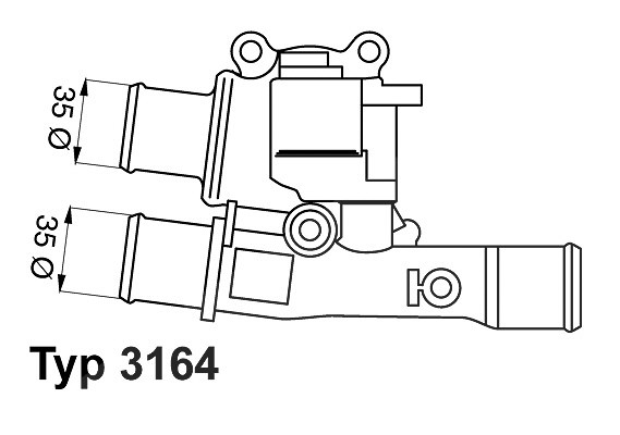 Wahler Thermostat, Kühlmittel [Hersteller-Nr. 3164.88]