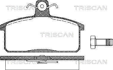 Triscan Bremsbelagsatz, Scheibenbremse [Hersteller-Nr. 811069013] für Suzuki