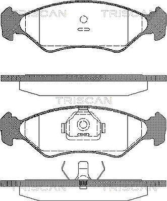 Triscan Bremsbelagsatz, Scheibenbremse [Hersteller-Nr. 811016918] für Ford