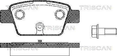 Triscan Bremsbelagsatz, Scheibenbremse [Hersteller-Nr. 811015018] für Lancia, Alfa Romeo, Fiat