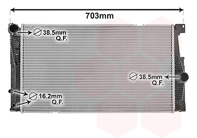 Van Wezel Kühler, Motorkühlung [Hersteller-Nr. 06002549] für BMW