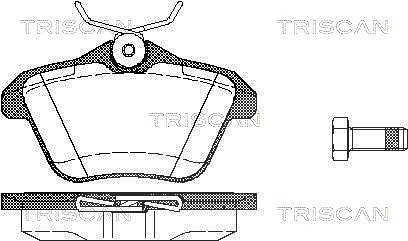 Triscan Bremsbelagsatz, Scheibenbremse [Hersteller-Nr. 811012003] für Alfa Romeo, Lancia