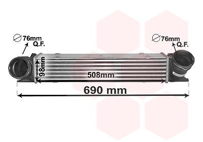 Van Wezel Ladeluftkühler [Hersteller-Nr. 06004482] für BMW