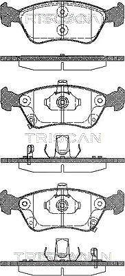 Triscan Bremsbelagsatz, Scheibenbremse [Hersteller-Nr. 811013018] für Toyota