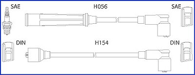Hüco Zündleitungssatz [Hersteller-Nr. 134366] für Suzuki
