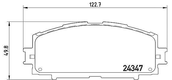 Brembo Bremsbeläge vorne (Satz) [Hersteller-Nr. P83086] für Daihatsu, Toyota