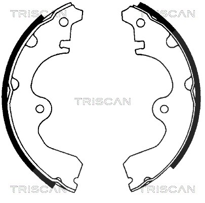 Triscan Bremsbackensatz Trommelbremse Hinterachse [Hersteller-Nr. 810013534] für Toyota