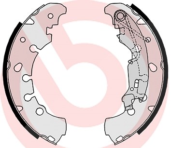 Brembo Bremsbackensatz [Hersteller-Nr. S23530] für Kia, Opel, Chrysler, Fiat, Peugeot, Vauxhall, Hyundai, Lancia, Citroën