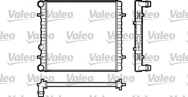 Valeo Kühler, Motorkühlung [Hersteller-Nr. 731606] für Skoda, Seat, VW, Audi