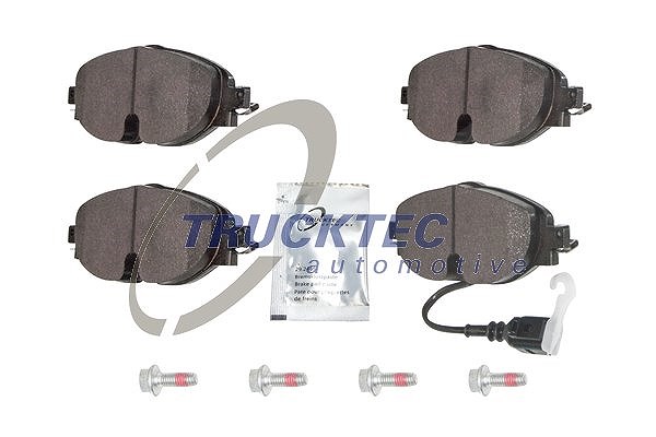 Trucktec Automotive Bremsbeläge vorne (Satz) [Hersteller-Nr. 07.35.257] für VW, Cupra, Audi, Seat, Skoda