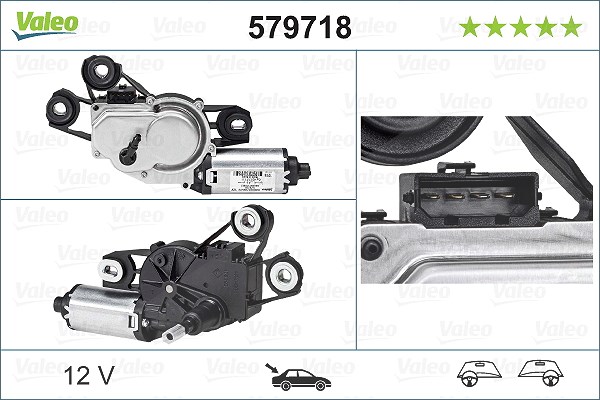 Valeo Wischermotor [Hersteller-Nr. 579718] für Seat
