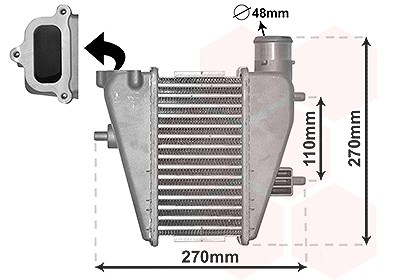 Van Wezel Ladeluftkühler [Hersteller-Nr. 25014700] für Honda