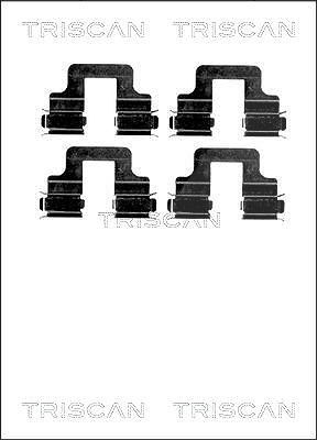 Triscan Zubehörsatz, Scheibenbremsbelag [Hersteller-Nr. 8105101629] für Skoda, Audi, Alfa Romeo, VW, Seat
