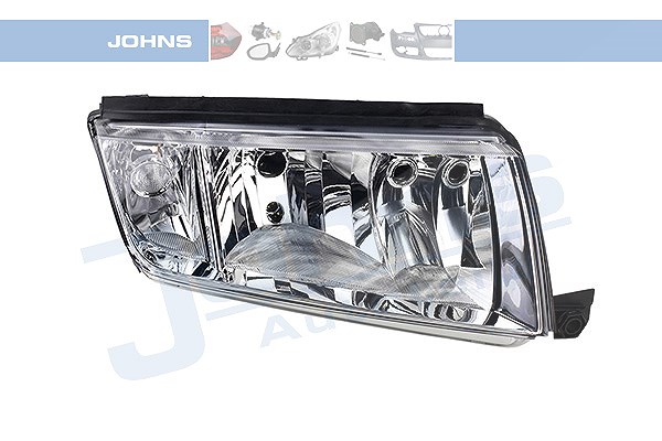 Johns Scheinwerfer H7/H3 chrom ohne Stellmotor [Hersteller-Nr. 710110] für Skoda