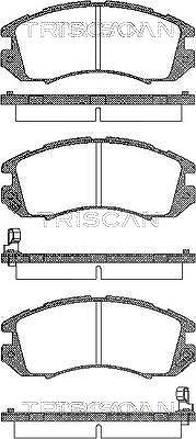 Triscan Bremsbelagsatz, Scheibenbremse [Hersteller-Nr. 811068170] für Subaru