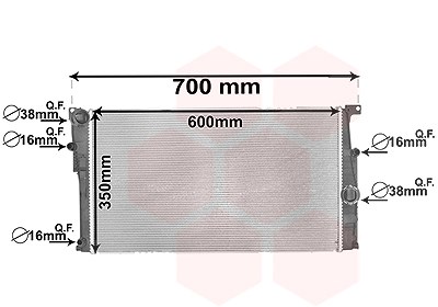 Van Wezel Kühler, Motorkühlung [Hersteller-Nr. 06002449] für BMW