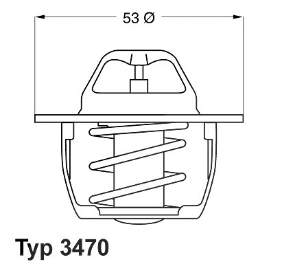 Wahler Thermostat, Kühlmittel [Hersteller-Nr. 3470.89D50] für Mitsubishi, Vauxhall, Volvo, Opel, Renault