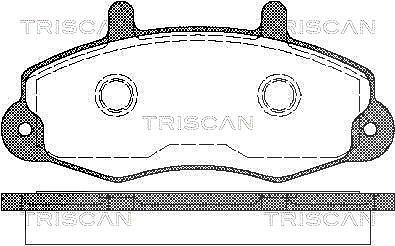 Triscan Bremsbelagsatz, Scheibenbremse [Hersteller-Nr. 811016969] für Ford